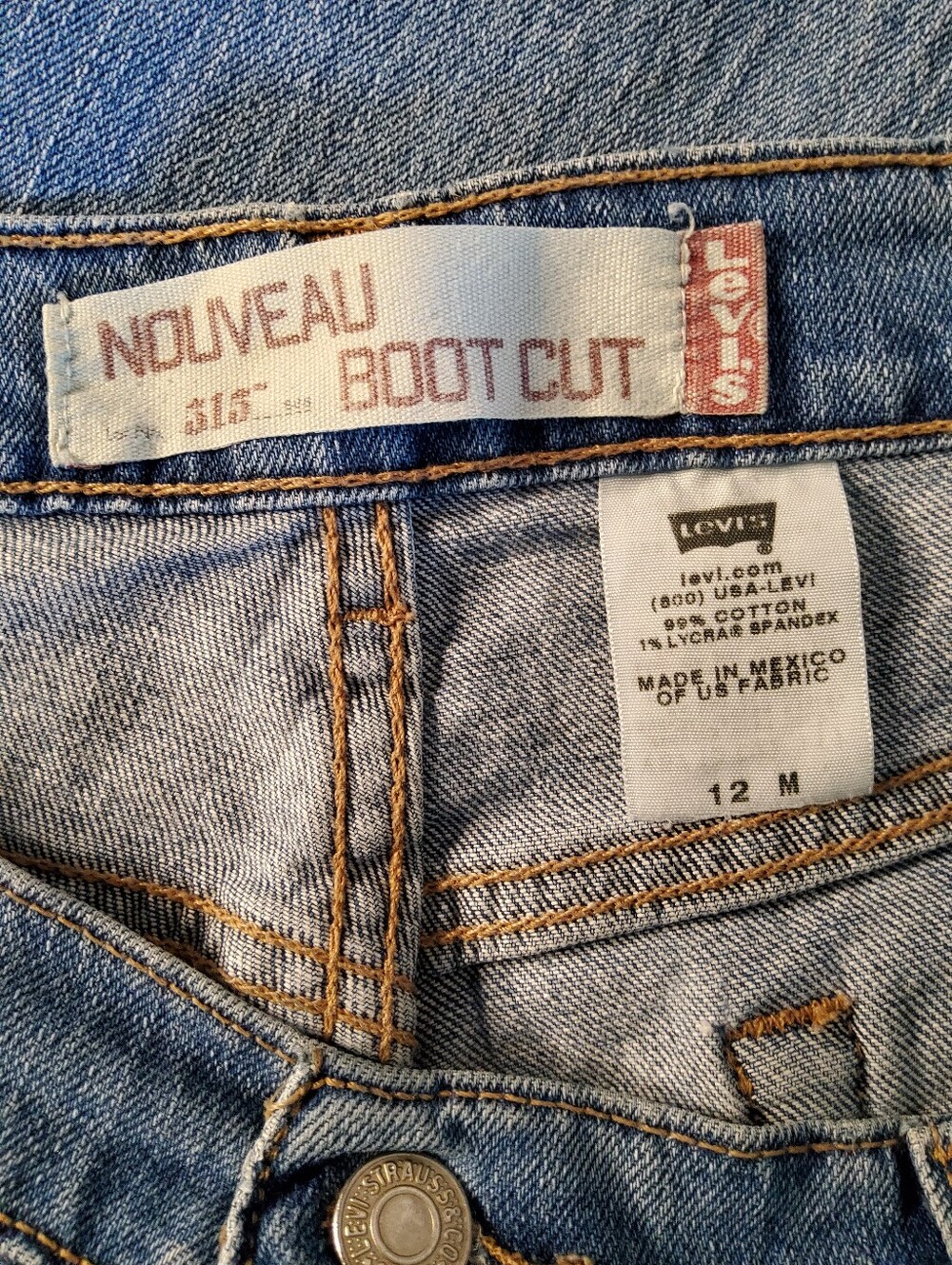 Levi's 515 Vintage Women's Light Blue Bootcut Jeans - Picture 7 of 8